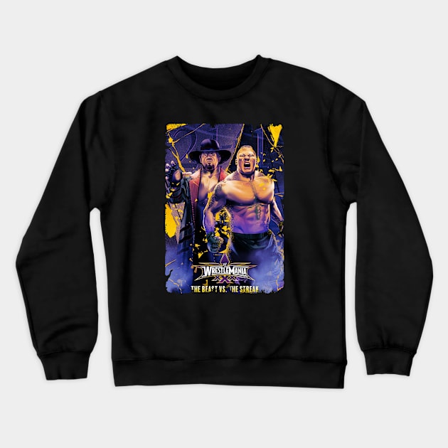 mania tHE BEAST VS THE STREAK Crewneck Sweatshirt by awansore88